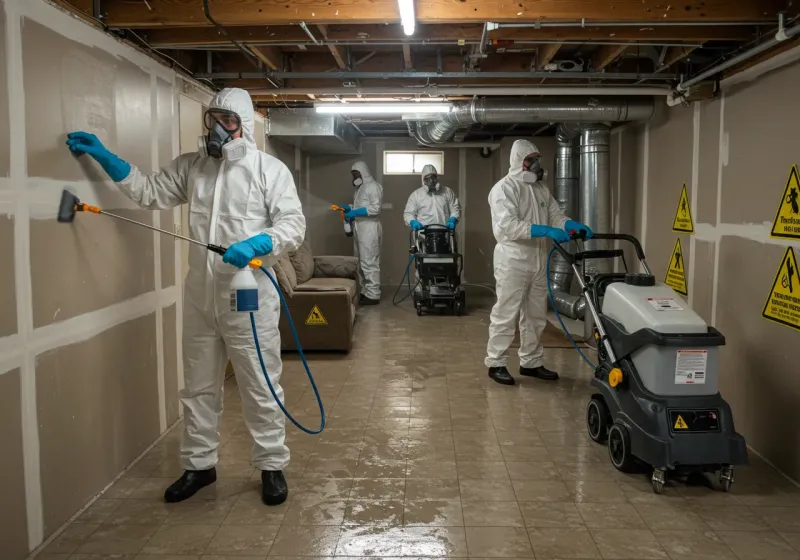 Basement Moisture Removal and Structural Drying process in Alamosa, CO